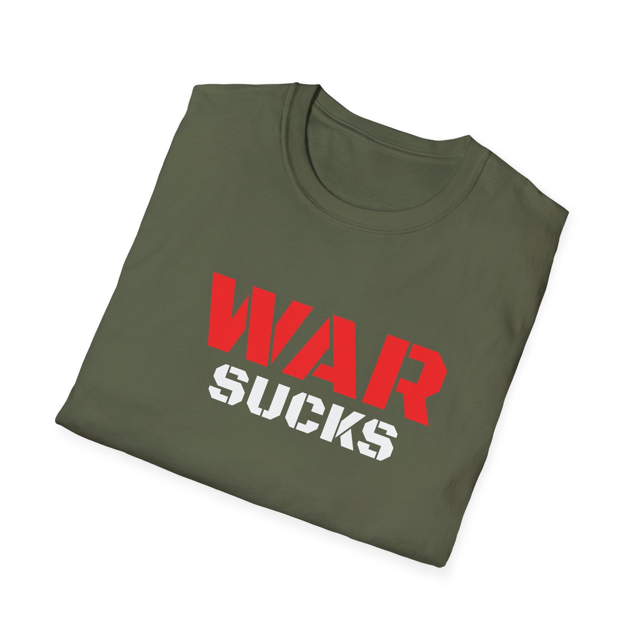WAR SUCKS T-Shirt - Bold Statement Graphic Tee/Unisex Premium Cotton Shirt